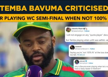 “Selfish” – Temba Bavuma criticised for playing semi-final when not 100 percent fit
