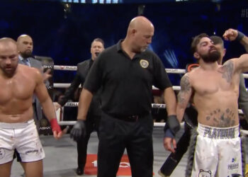 Highlights! Mike Perry Stops Eddie Alvarez Via Corner Stoppage To Claim ‘King Of Violence’ Belt | BKFC 56
