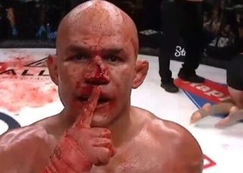 Highlights! Junior Dos Santos Sends Blood-Soaked Alan Belcher Flying With Looping Left Hook Knockout | Gamebred MMA 7