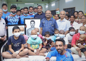 Suryakumar Yadav, Shreyas Iyer along with Mumbai team visit children at cancer hospital in Coimbatore