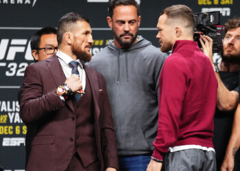 Staredowns! UFC 323 press conference face offs featuring, Merb-Yan 2, Pantoja-Van & more (Video)