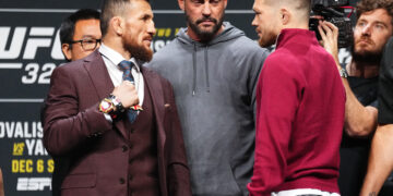 Staredowns! UFC 323 press conference face offs featuring, Merb-Yan 2, Pantoja-Van & more (Video)